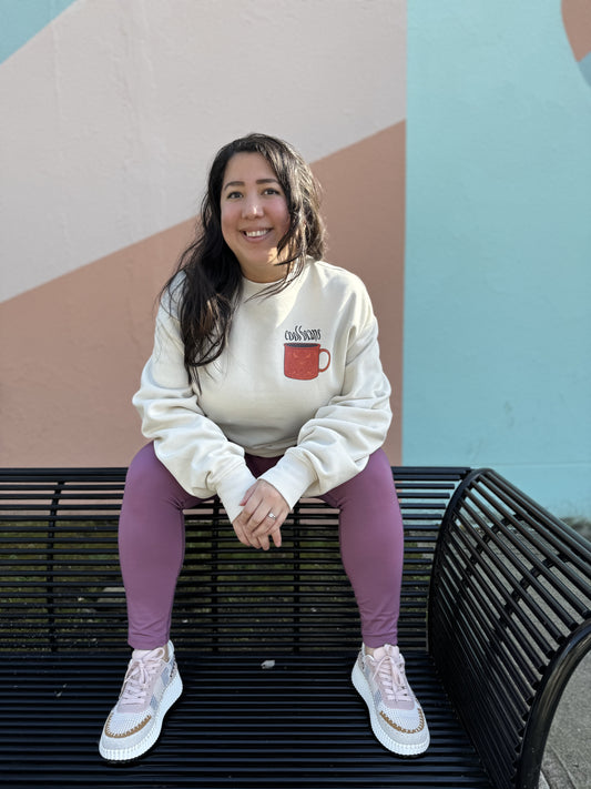 Cool Beans Sweater-Beige