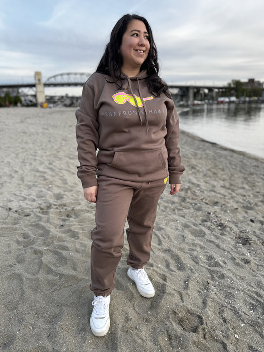 Saffron & Hawk hoodie-Walnut