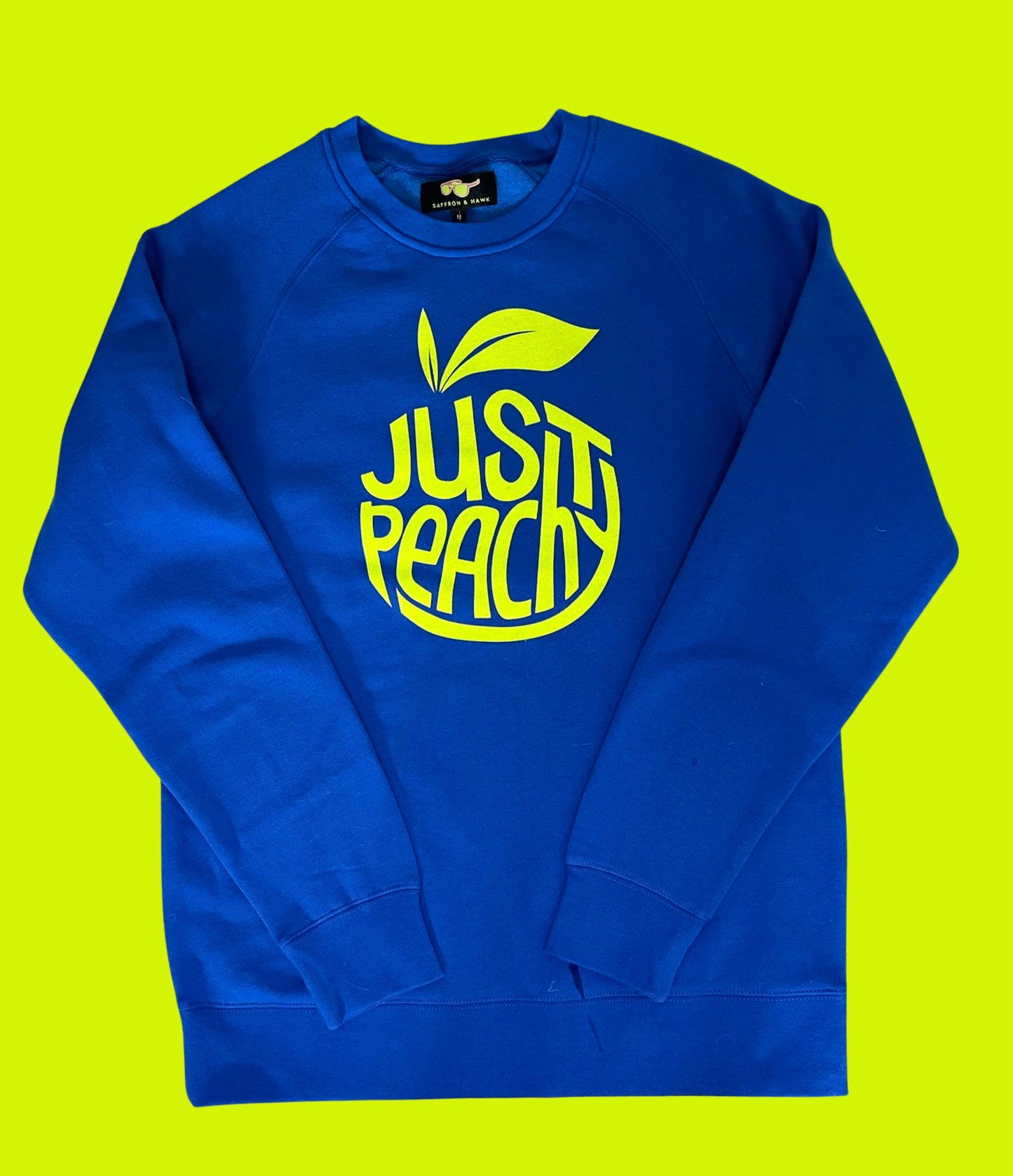 Just Peachy Crew-Bright Royal