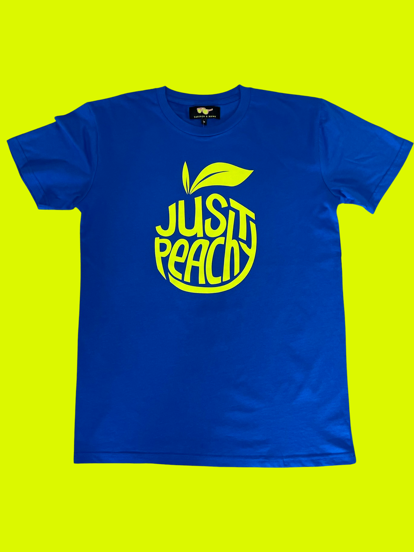Just Peachy T-Shirt- Bright Royal