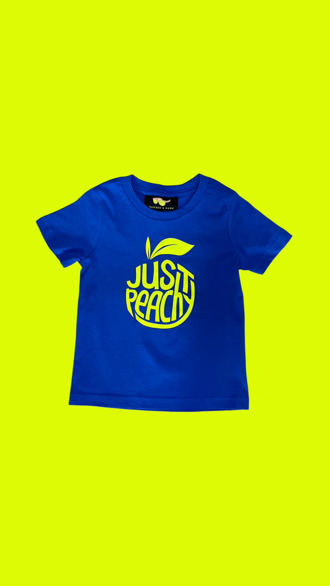 Just Peachy Kids T-Shirt-Bright Royal