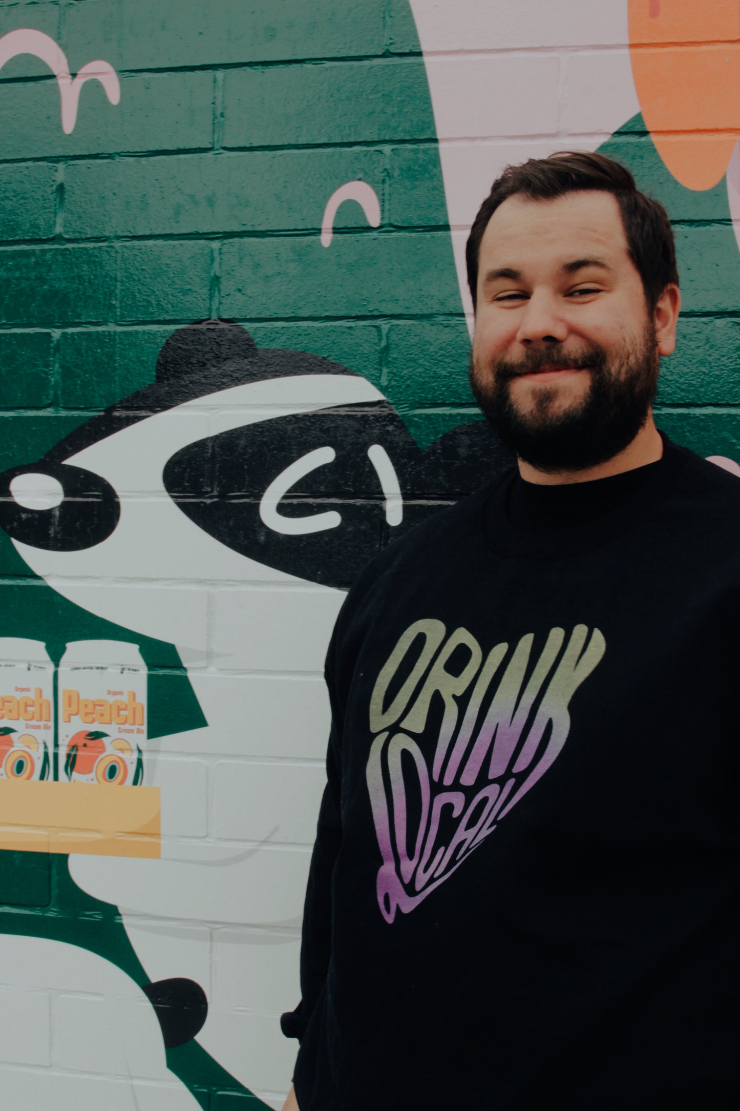 Drink Local Crew Neck-Black