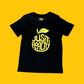 Just Peachy Kids T-Shirt- Black with Yellow