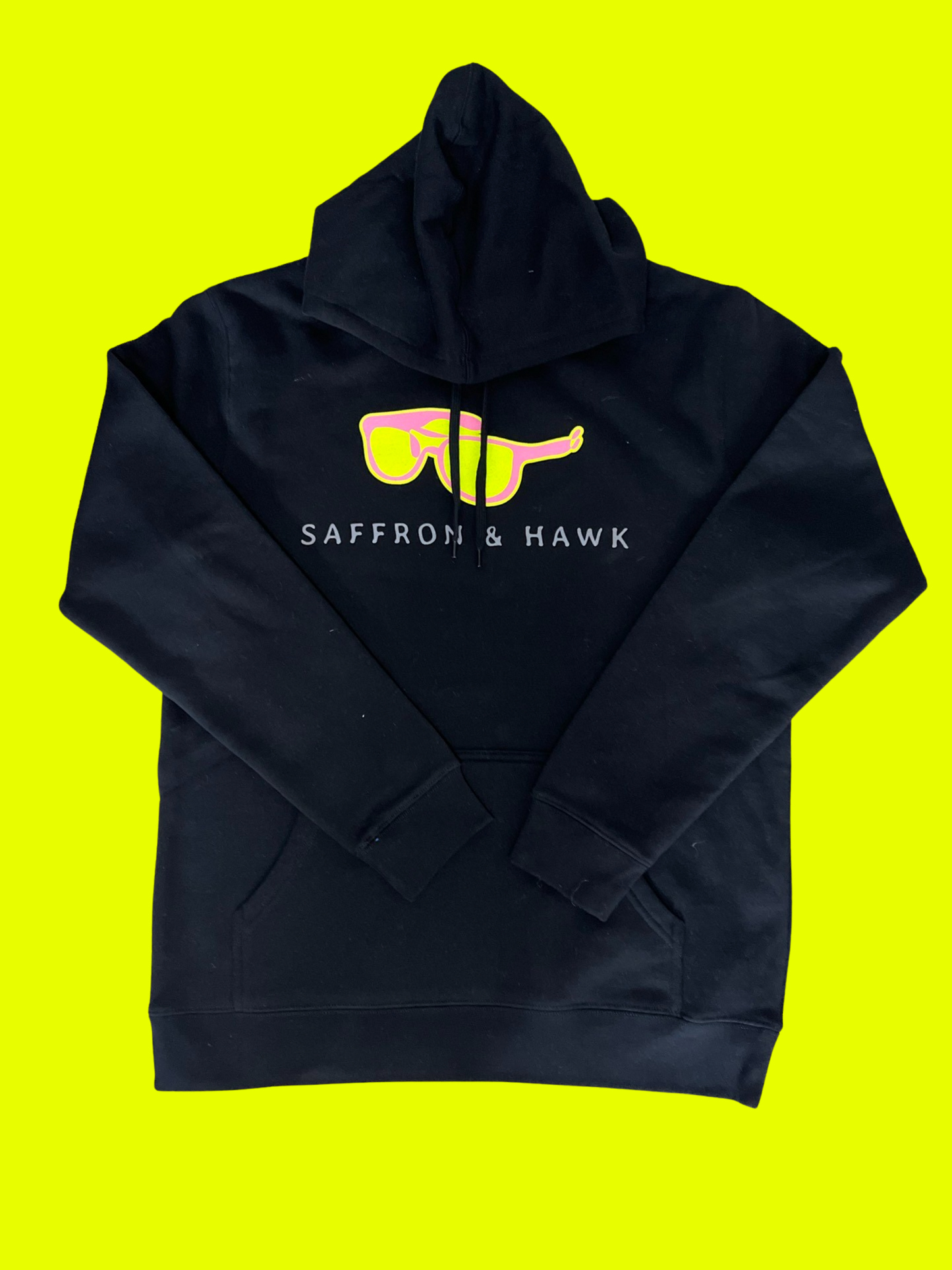 Saffron & Hawk hoodie-Black